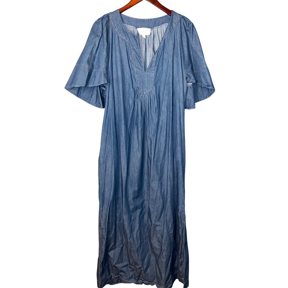 Pomander Place Blue Denim XL Maxi Dress